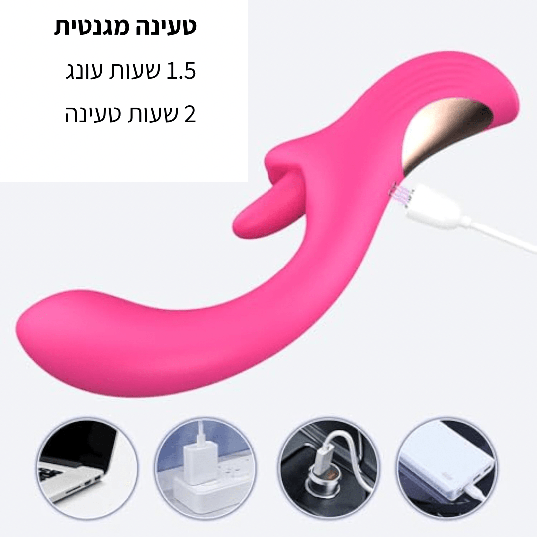 ויברטור עם לשון לגירוי דגדגן מושלם - OMG 360 - Passionate society