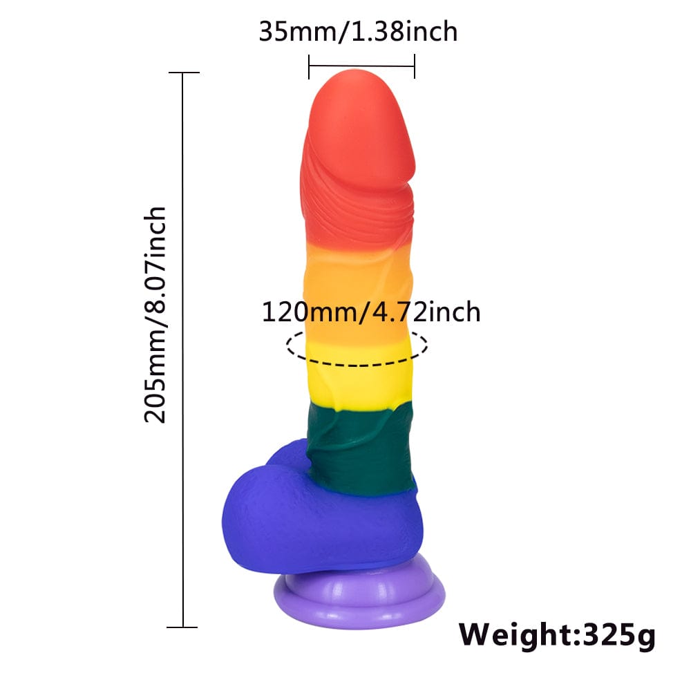 דילדו ענק צבעוני 🏳️🌈 - Passionate society