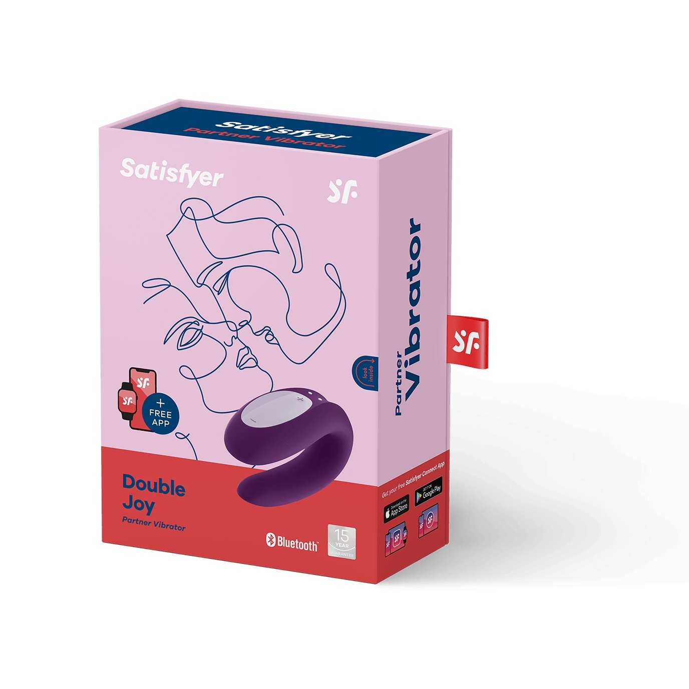 Satisfyer Double Joy - ויברטור זוגי - Passionate society