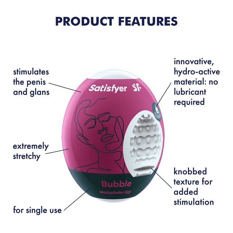 SATISFYER EGG / ביצת אוננות מענגת לגבר - Passionate society