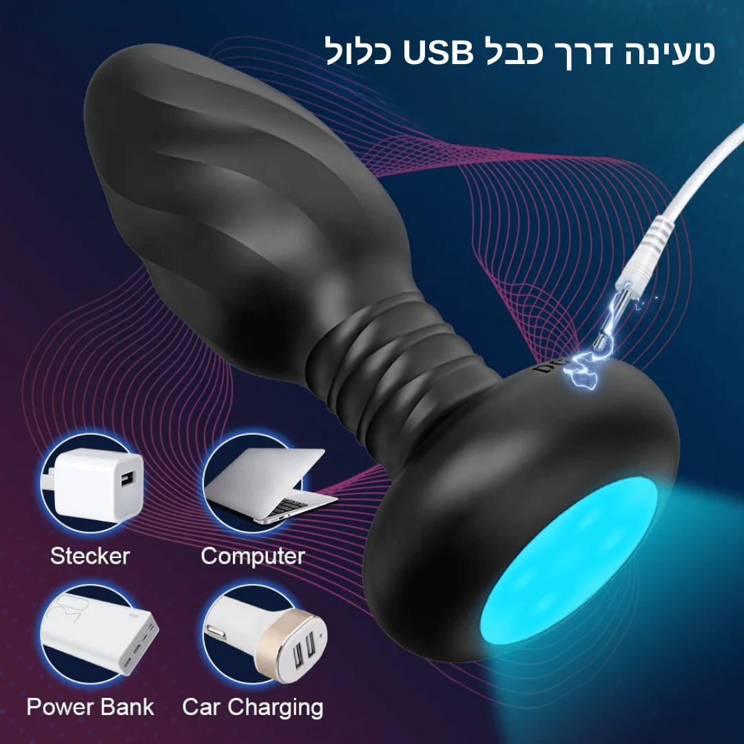 פלאג אנאלי מסתובב עם אפליקציה SpinJoy Pro - Passionate society