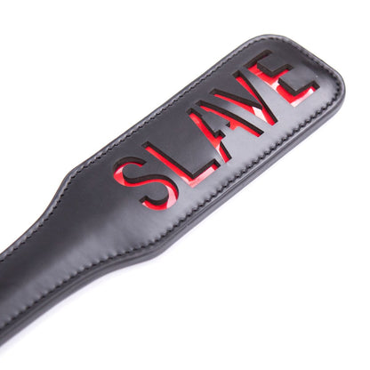 מחבט עם כיתוב - SLAVE - Passionate society